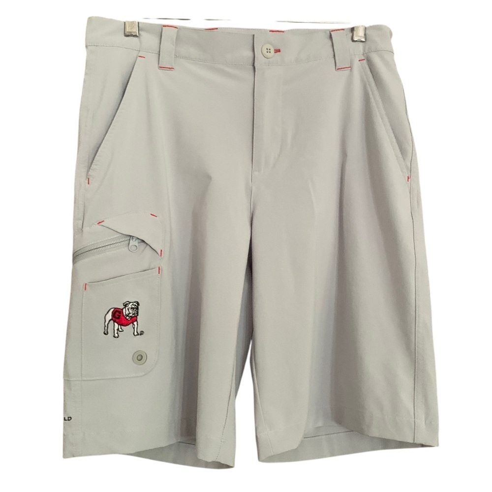Columbia PFG Terminal Tackle Georgia Bulldog Fishing Quick Dry Shorts Sz 30